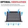 GeeekPi 0.5U Heavy Duty Server Rack Shelf for DeskPi RackMate T1/T0 and 10-inch Server Racks or Network Cabinets, Perforated Design, 25kg Load Capacit