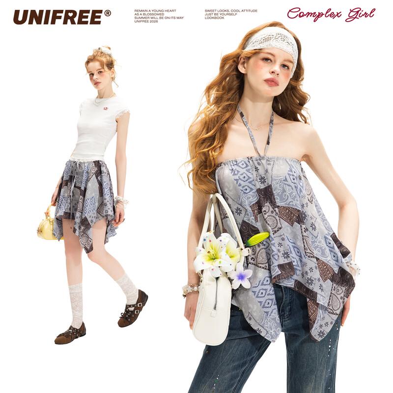 UNIFREE Retro Bohemian Halter Vest One Size