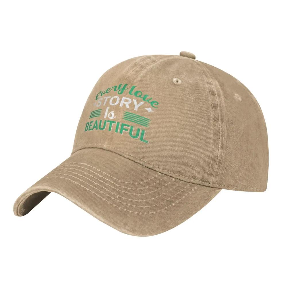 Every Love Story is Beautiful Vintage Baseball Cap Women Men Trucker Caps Golf Dad Hats