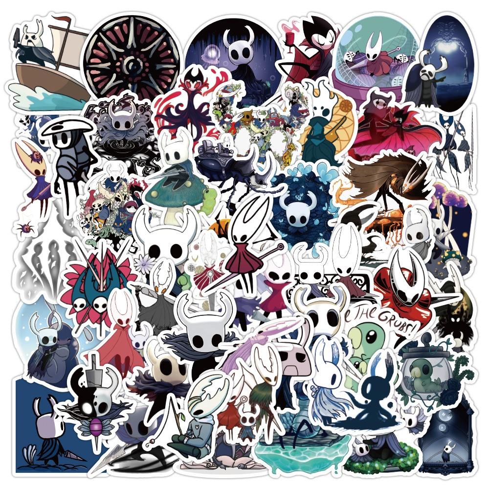 

10/54Pcs New Game Stickers Hollow Knight Stickers Graffiti Stickers for DIY Luggage Laptop Skateboard Motorcycle Bicycle Stickers random 10pcs