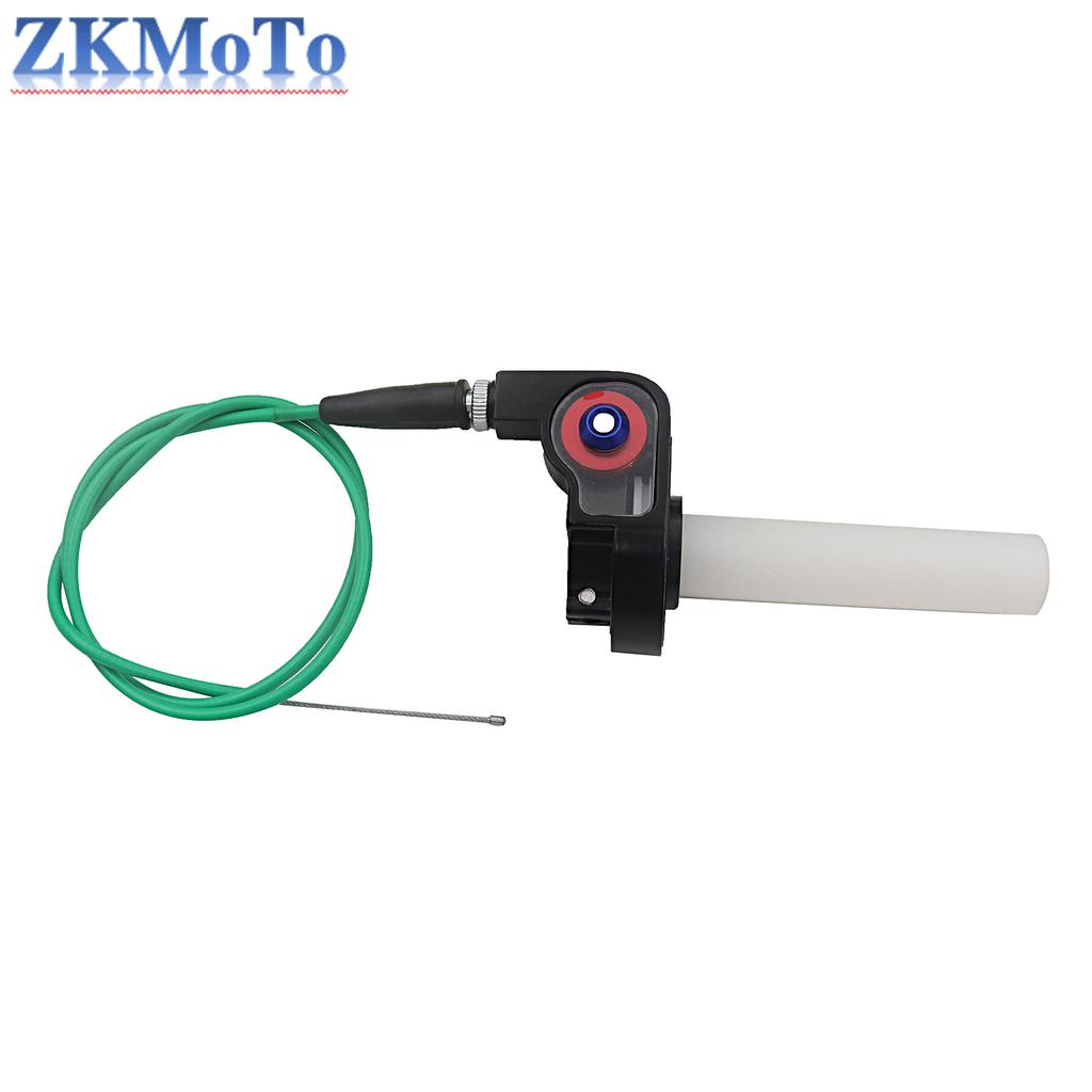 Motorcycle Grips Throttle Handle 1/4 Turn Twist Throttle With 1200mm Cable For KTM Yamaha Honda Kawasaki Suzuki ATV Universal