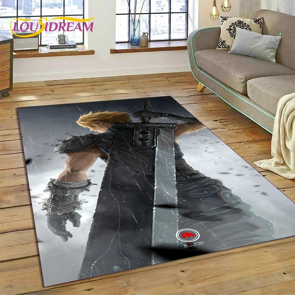 Final Fantasy Series Games Cartoon Carpet Rug for Bedroom Living Room Home Sofa Decoration,Children Game Large Decor Floor Mat