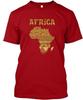 African Heritage With Map T-shir Africa T-Shirt Size S To 5XL
