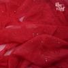 Stars Sequins Pleated Chiffon Fabric Bronzing By The Meter for Clothing Hanfu Dresses Sewing Plain Thin Textile Soft Breathable