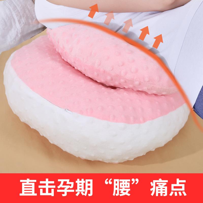 Pregnancy pillow for belly support and waist protection, pregnancy pillow with soybean fiber filling, Tencel pillow for use in the pre-pregnancy,
