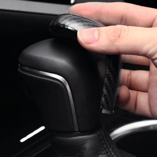 Carbon Fiber Car Gear Shift Knob Cover Trim For Toyota Corolla Cross -2024