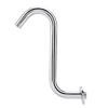 ZK20 Bathroom Accessory 8inch 201 Stainless Steel High Rise S‑Curved Shower Extension Arm