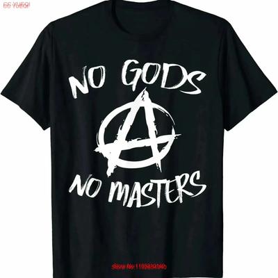 Geen God Meesters Atheïst Anti Religie Agnosticus T-shirt Voor Mannen vintage Gewassen modeontwerper kleding grafisch Veelzijdig
