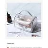 Transparent Travel Makeup Bag Design Large Capacity Cosmetic Organizer Toiletry Pouch for Women with Portable Skincare Storage