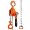 Manual Lever Chain Hoist, 1/4 Ton 550 Lbs Capacity 10 FT Come Along, G80 Galvanized Carbon Steel with Weston Double-Pawl Brake, Auto Chain Leading &