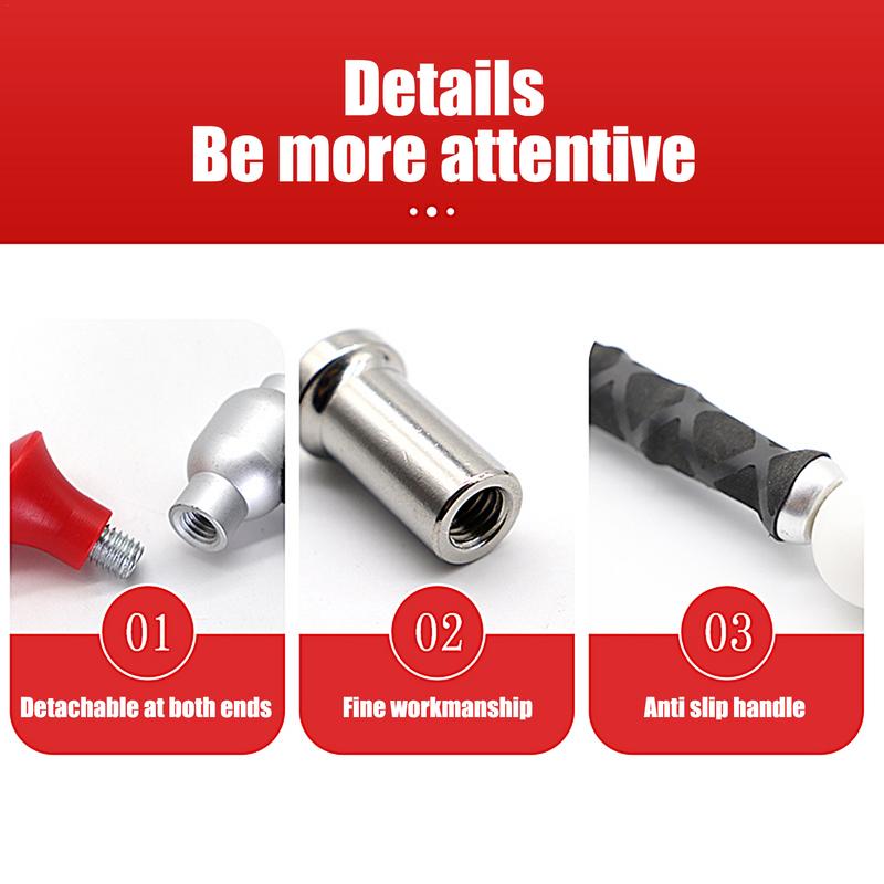 Body Hammer 11 Piece Dent Repair Tools Kit Car Dent Repair Hammer Car Body Hammer Long Handle For Car Body Leather Furniture