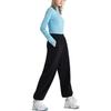 Li Ning Sports Fashion Series Solid Color Fleece Loose Fit Jogger Pants Women Bottoms Black AKLRF66-1