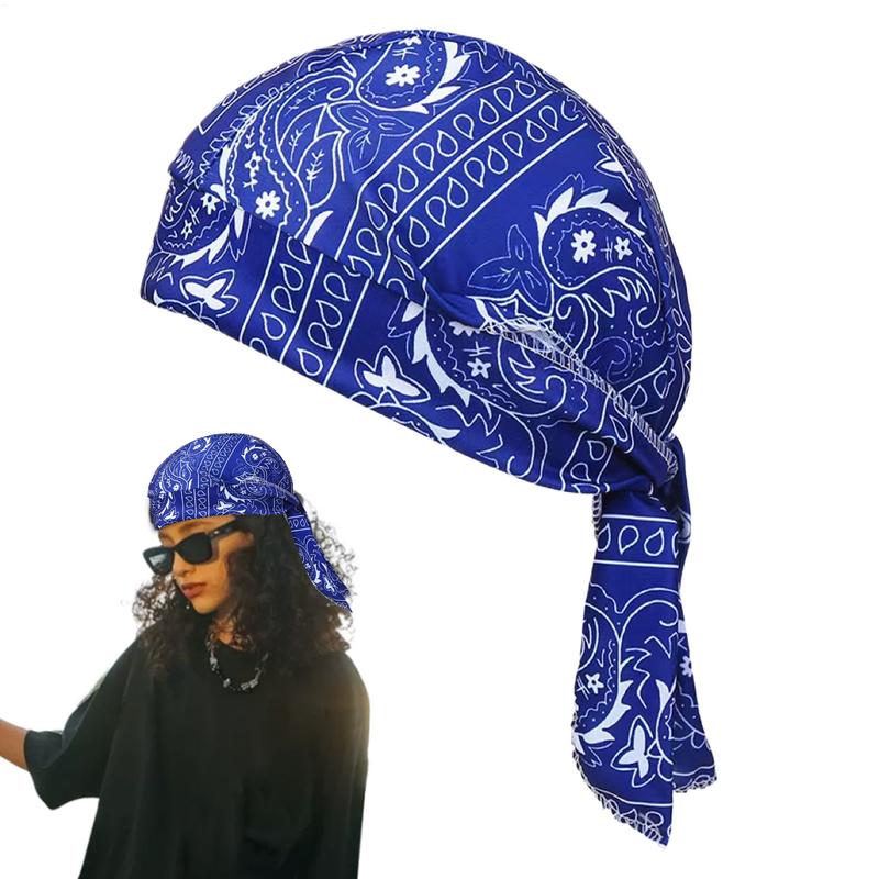 Mode Pirathatt Män Bomull Tryckt Solskydd Cykling Sommar Bandana Cashew Kvinnor Hatt Vår Hip-hop Huvudduk Pannband