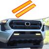 Daeiclru Front Fog Light Cover Trim Compatible with Toyota Tacoma 2024 2025+, Front Bumper Fog Light Shell Trim Cover Yellow Transparent Protector