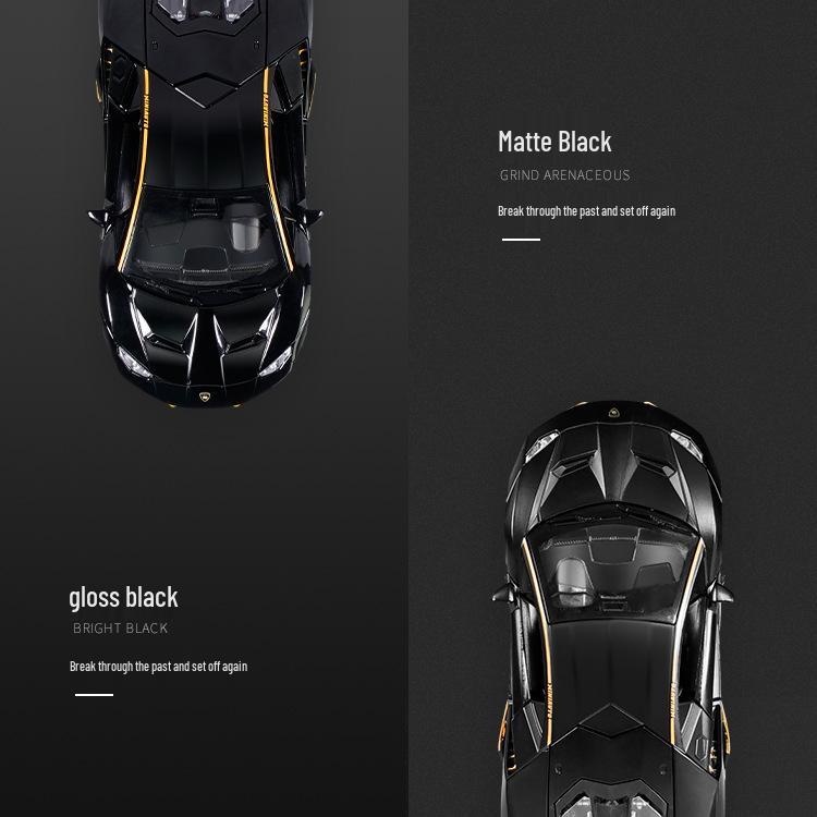 Jianyuan LP770 Alloy Diecast Supercar Model with Pull-Back and Open Door Features