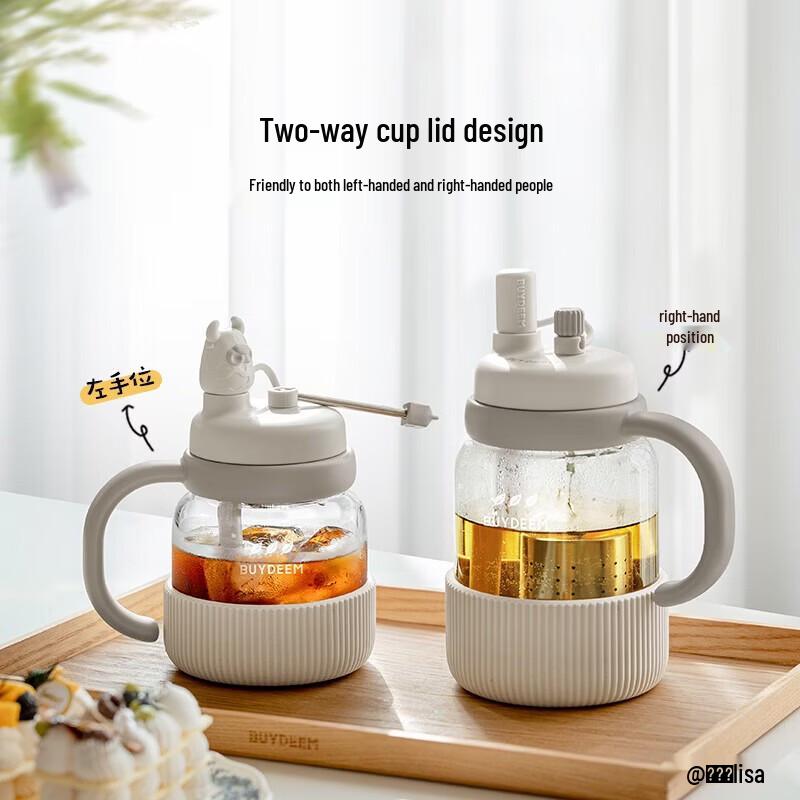 Beiding 800ML High Borosilicate Glass Tea Infuser Bottle