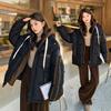 Women Thickened Winter Jacket for Women with Contrasting Colors Korean-style Cotton Coat Short Section