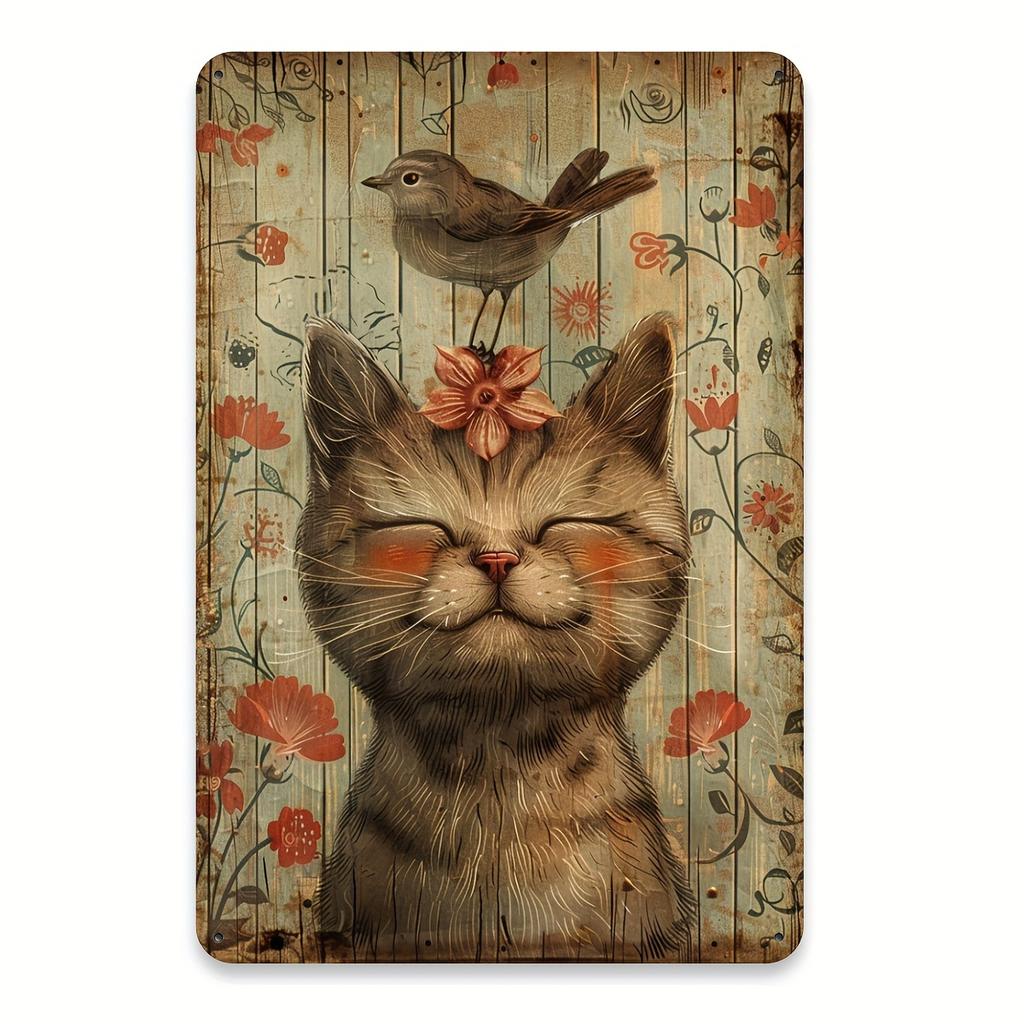 Pc Vintage Stil Moo Metallschild HD Gedrucktes Aluminium Wandkunst Poster Wasserdicht Staubdicht Langlebig Einfach aufzuhängen mit Humo