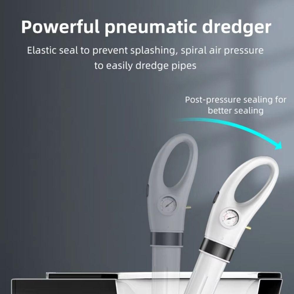 With Barometer Dredge Clog Remover High Pressure Sewer Dredging Device  Bathroom Accessories