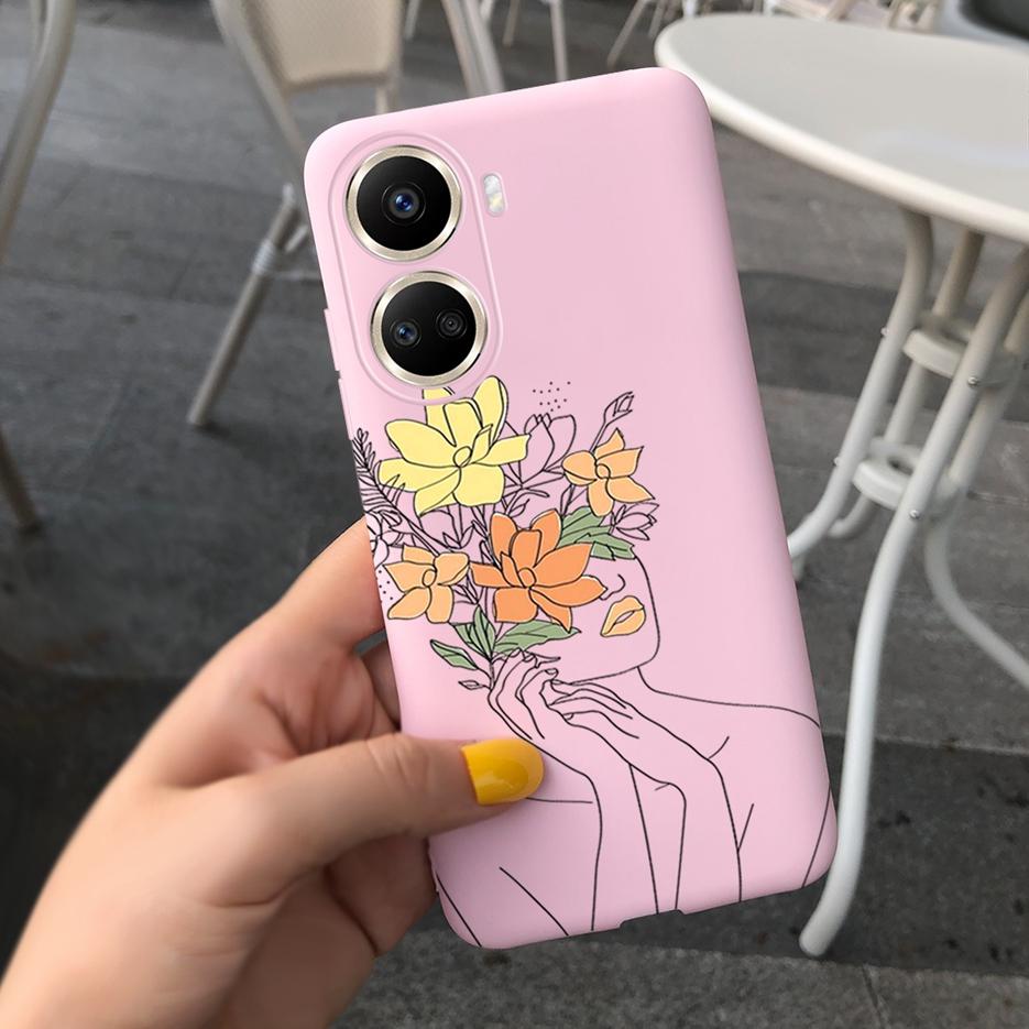 For Huawei Nova 10 SE Case BNE-LX1 BNE-LX3 Cute Candy Painted Cover Soft Silicone Case For Huawei Nova 10SE Nova10 SE Back Cover