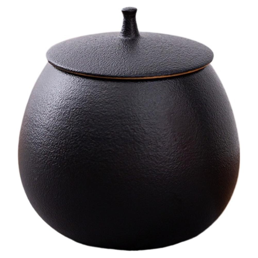 NEW Stoneware Tea Can Round Sealed Jar Ceramic Tea Caddy Tea Box Storage Jar Tea Container Tea Organizer Candy Jars Snack Jars