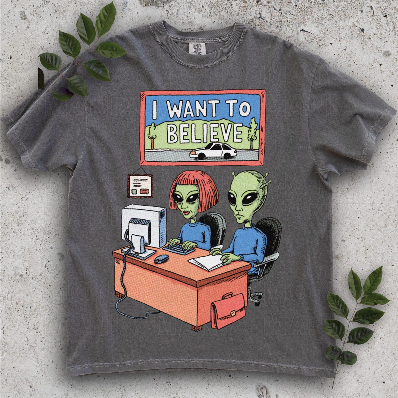 I Want to Believe Shirt, UFO Cow Abduction, Vintage Alien Graphic, Comfort Colors Tee 3XL