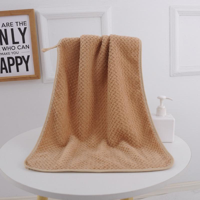 Coral Velvet Bath Towel Adult Household Absorbent Honeycomb Pineapple Grid Men's and Women's Bath Towel Activity Gift Set