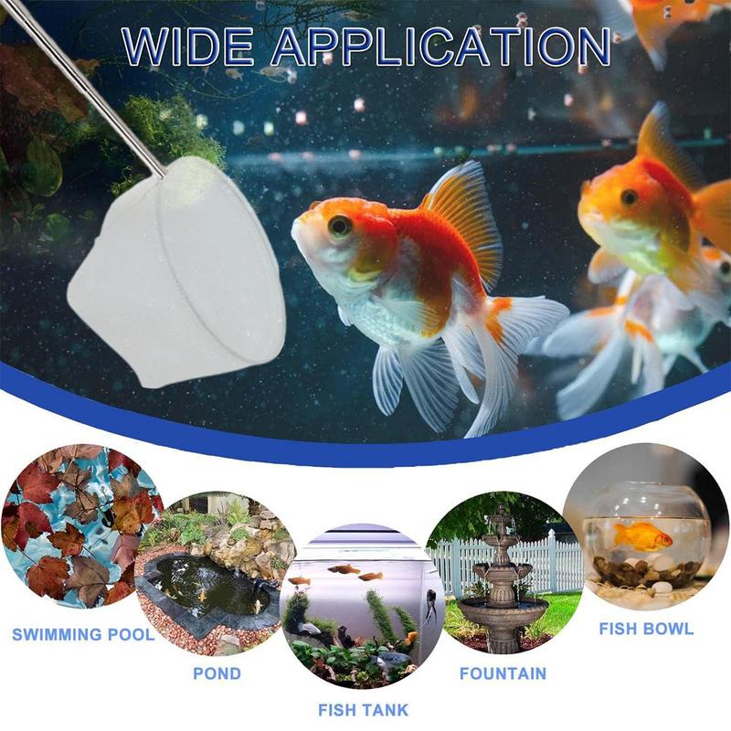 Fish Net For Fish Tank Fish Tank Net With Extendable 5-15 Inch Handle Pond Net Goldfishs Net Shrimp Net Aquarium Fish Nets Tool