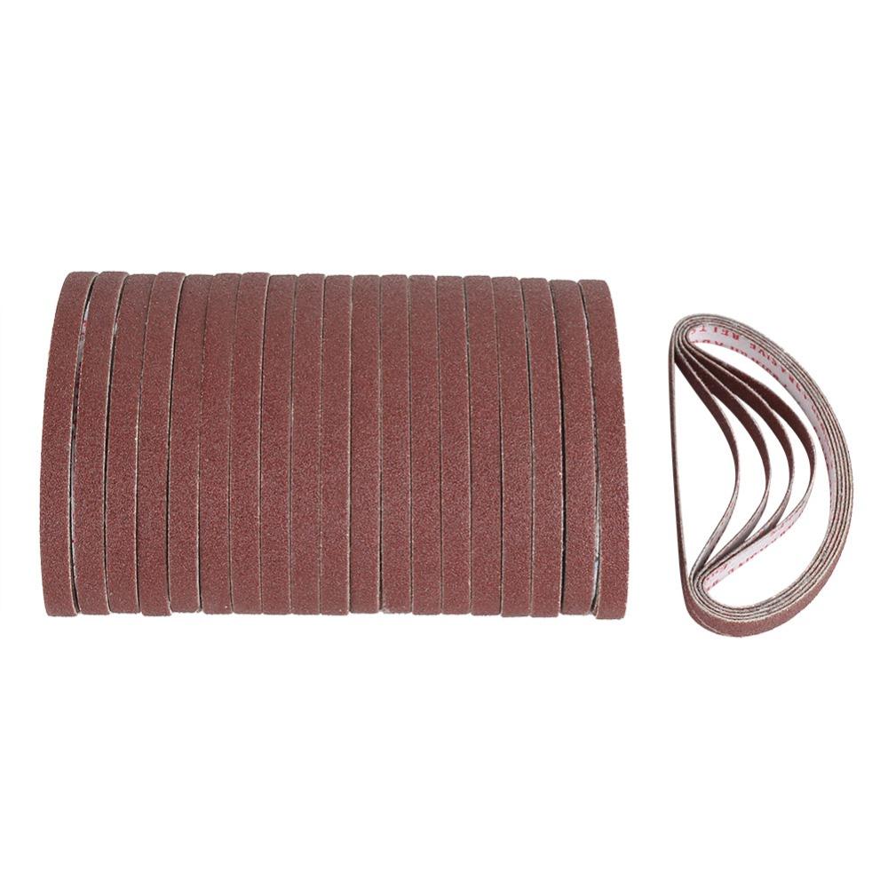 100pcs Replacement Power Finger File Medium Grit Abrasive Sanding Belts Straight Blade Cutting