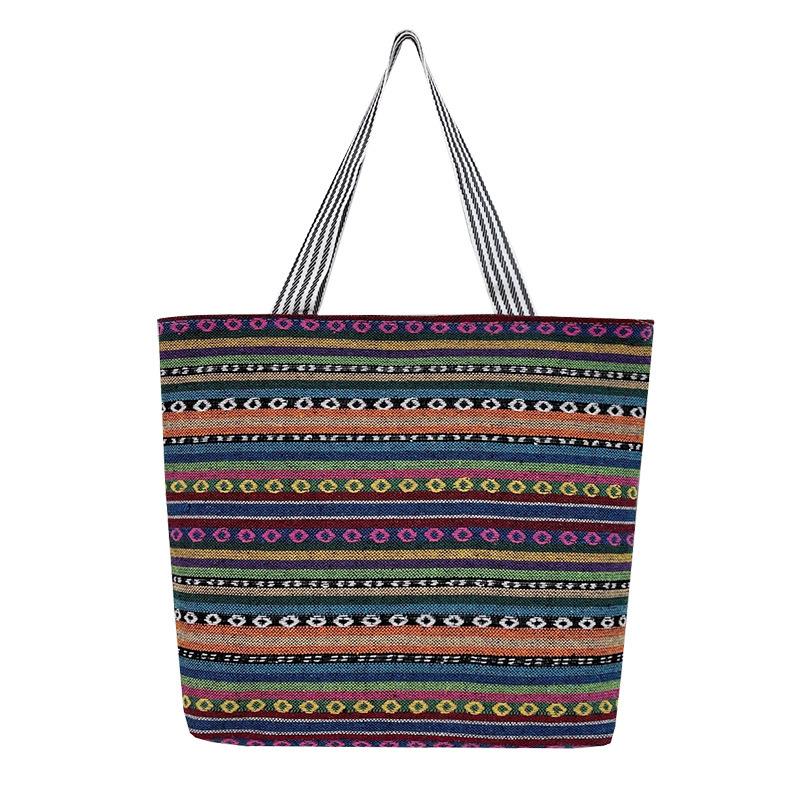 Neu Neu Matai Stickmuster Große Kapazität Tragbare Umhängetasche Einkaufstasche