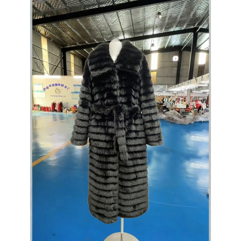 Womens Faux Mink Fur Coat Loose Fit Warm Fashion Jacket Street Style Winter
