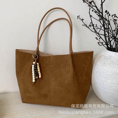 Frosted Retro Bag Women's Large Capacity 2025 New Autumn and Winter Versatile Single Shoulder Mother and Child Bag Commuter Tote Bag