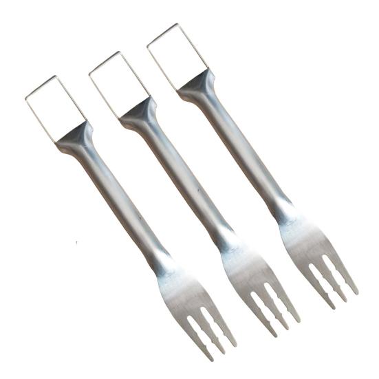 Stainless Steel Watermelon Cutter Dual Head Slicer Serving Fork Dishwasher Safe Fruit