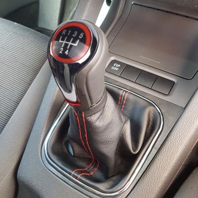 5 6-biegowa ręczna dźwignia zmiany biegów samochodu Boot gałka zmiany biegów dźwignia zmiany biegów akcesoria do VW Volkswagen Golf 5/6 MK5/6 Scirocco(2009)