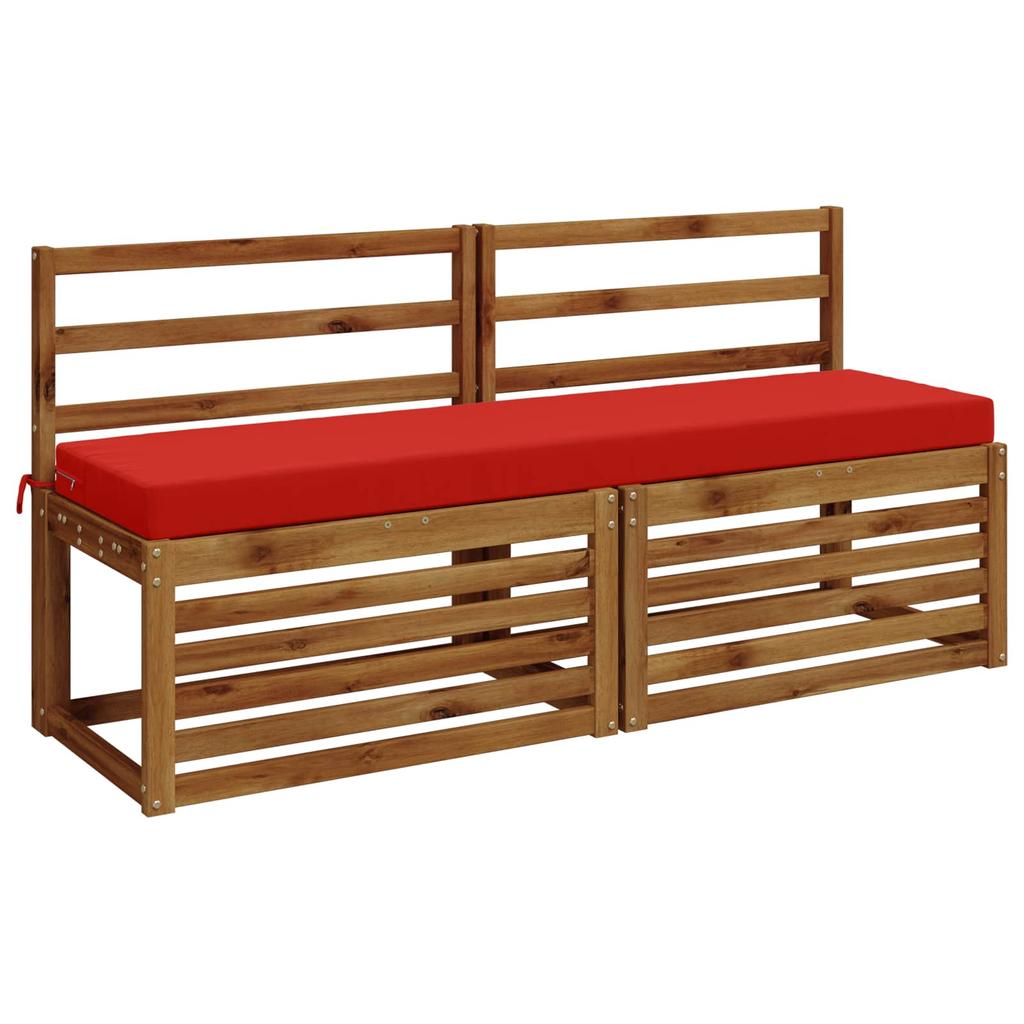 2 Piece Bench Cushions SOEST 2 Pcs. 100percent Polyester Red