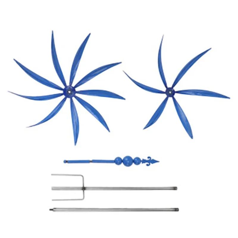 Metal Iron Windmill Crafts Spinners 3D Gyroscopes Windmills Horticultural Grounds Inserting Iron Windmills Garden Decoration