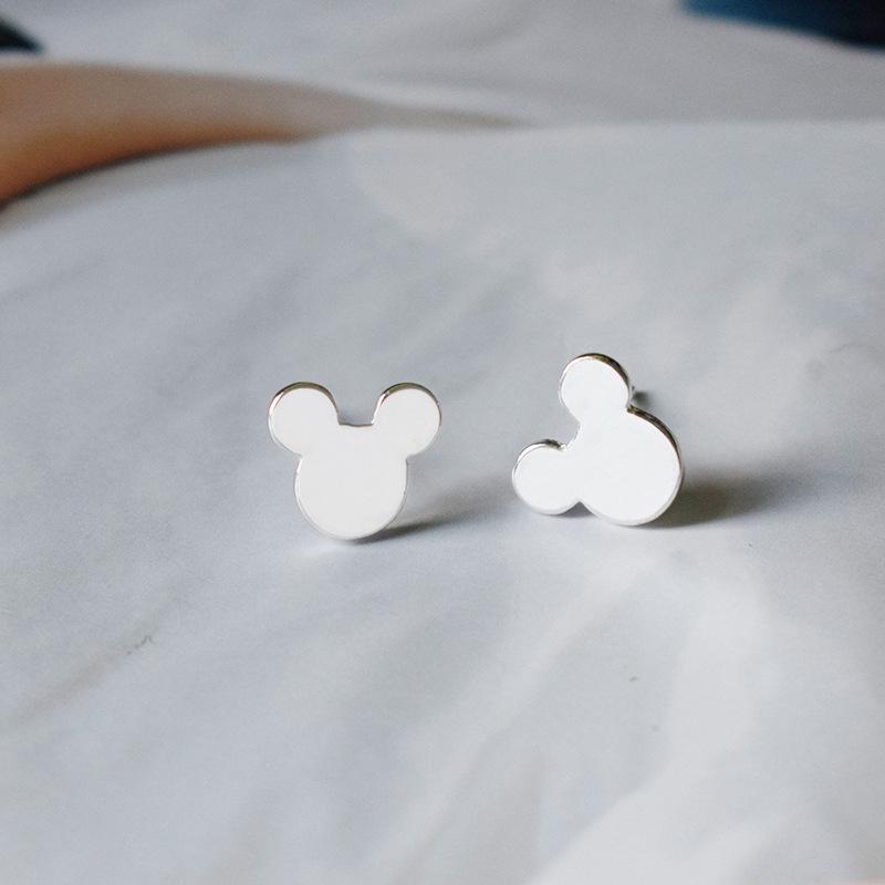 

Charming Animal Cartoon Stud Earrings: Cat, Dog, Bear, Rabbit, Mouse. Steel