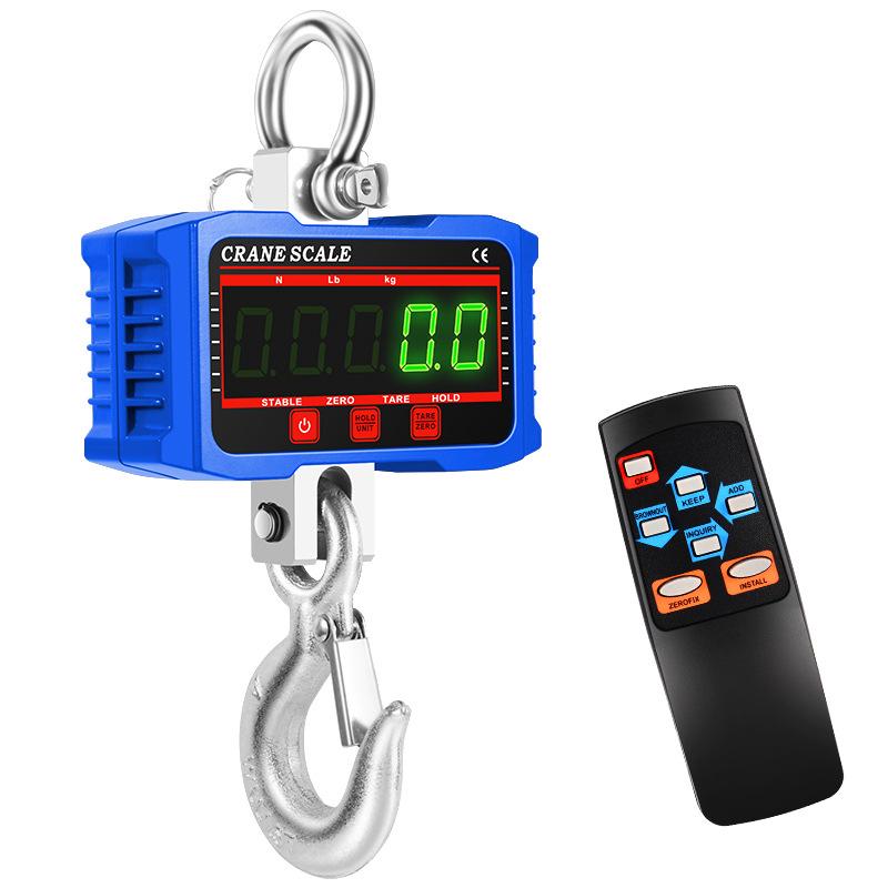 2000kg Wireless Handheld Electronic Crane Scale - High Precision, Portable, Direct-Reading 2t Hook Scale