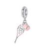 WOSTU 925 Silver Sports Series Pendants Tennis basketball rugby Charms Bead Fit Bracelet DIY Gift for Women Player Fan