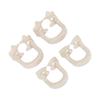 4pcs Dental Matrices Clamp Rings Dental Dam Clamp Barrier Clips Separating Rings Accessory