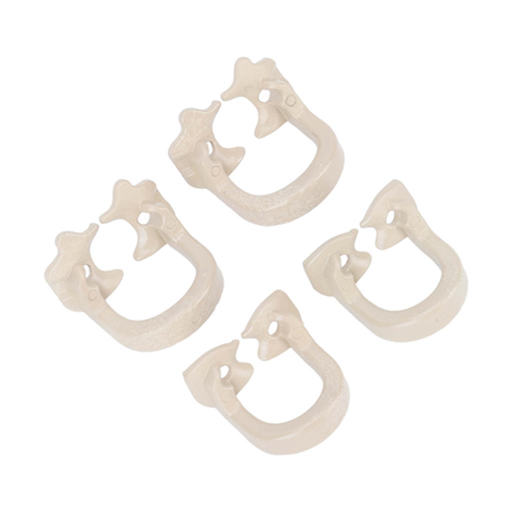 4pcs Dental Matrices Clamp Rings Dental Dam Clamp Barrier Clips Separating Rings Accessory