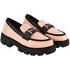 Zapatos Shoetopia Mocasines Detallados de Melocotón con Hebilla Delantera Para Mujeres y Niñas /Uk3-Eu36