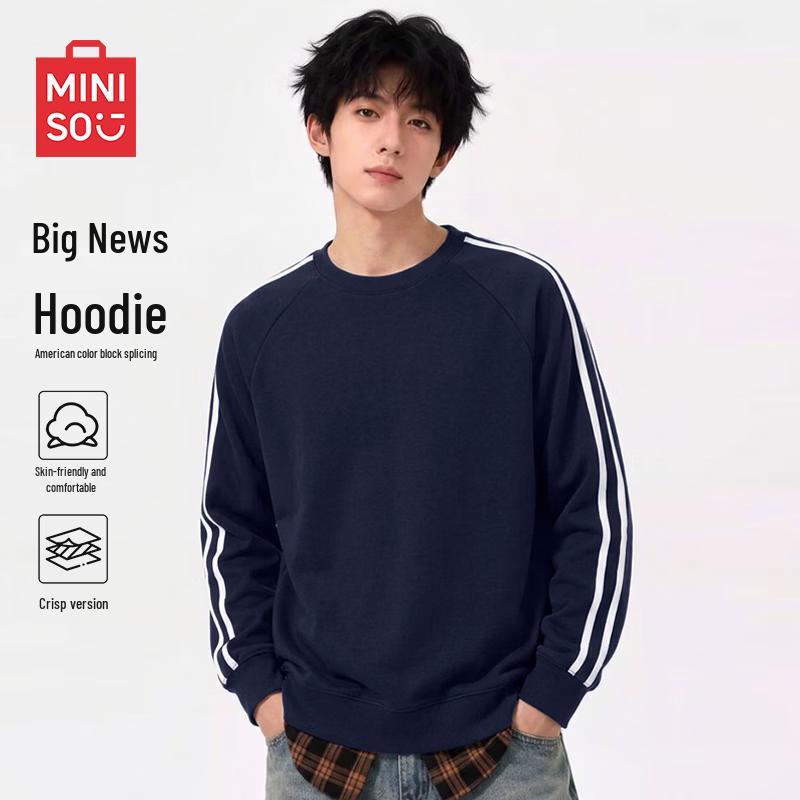 MINISO Men's American Style Pullover Sweatshirt