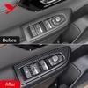 For Subaru Forester 2025 Car Interior Accessories Window Switch Cover Decor Trim Carbon Fiber Style Accessories Black Chrome 4PC