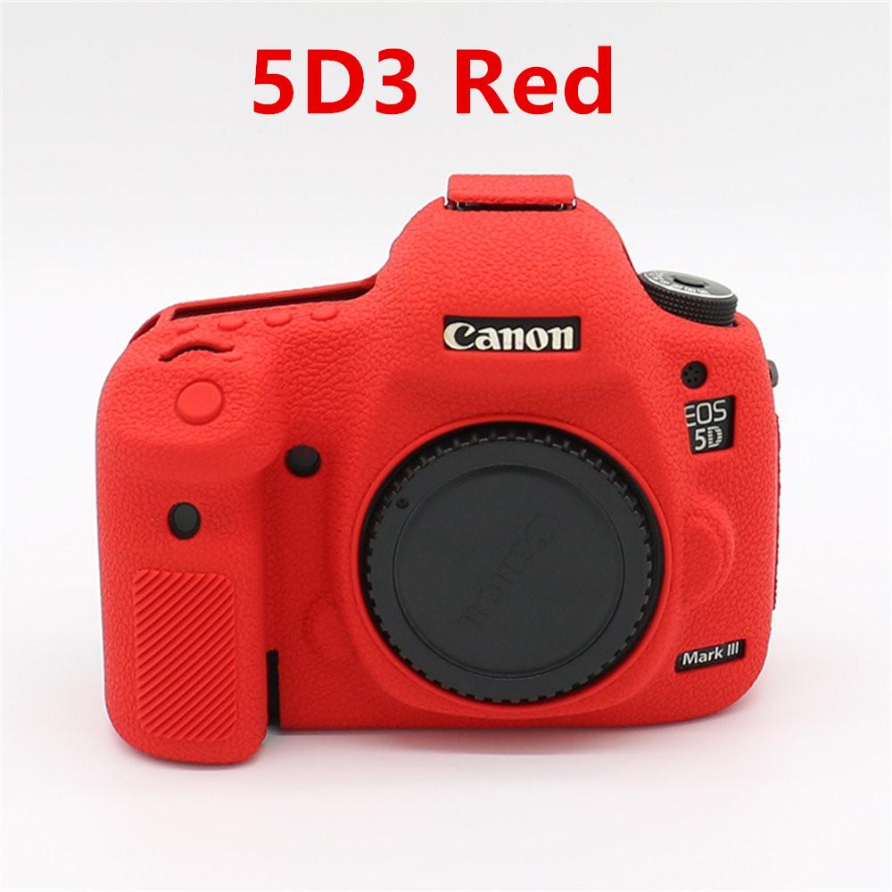 Litchi Pattern Soft Silicone Camera Body Case For Canon EOS 5D3 5D4 R50 R6 R6II R8 Rubber Cover Skin