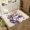 Anime Girl N-nekopara Game Maid Floor Mat Soft Thickened Absorbent Non-Slip Bedroom Living Room Door Mat Home Decor Flannel Rugs