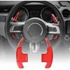 Red Aluminum Steering Wheel Shift Paddle Lever Shifter for Ford Mustang 2015+