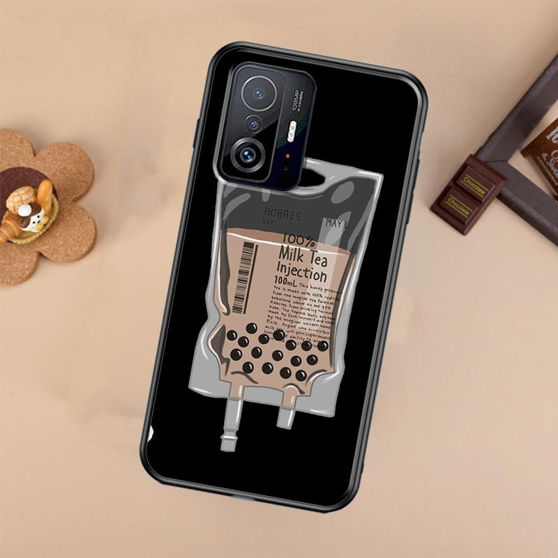 Boba Milk Tea Case For Xiaomi POCO X7 Pro X3 X5 X6 F3 F5 F6 M6 Pro 11T 12T 13T 14T Pro 13 14 Ultra Cover