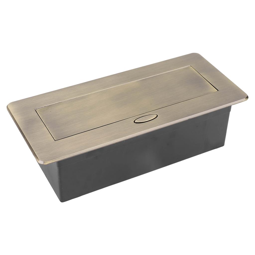 Prelungitor Bronz Ascuns Etanșare Bună Priză Cutie de Conectare Masă pentru Sală de Ședințe