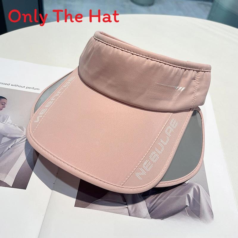Sports Sun Hat With Printed Letters And Wide Brim Uv Protection For Women Outdoor Use
